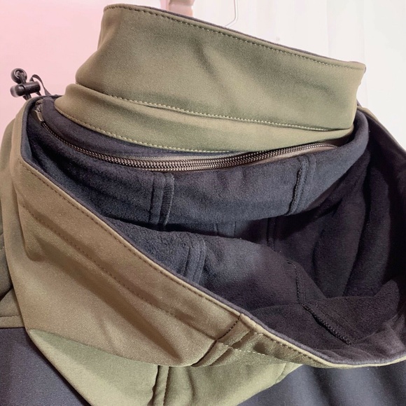 Guide Gear Mens NIB Soft-shell Hooded Jacket in Green/Black Size Large - Picture 7 of 9